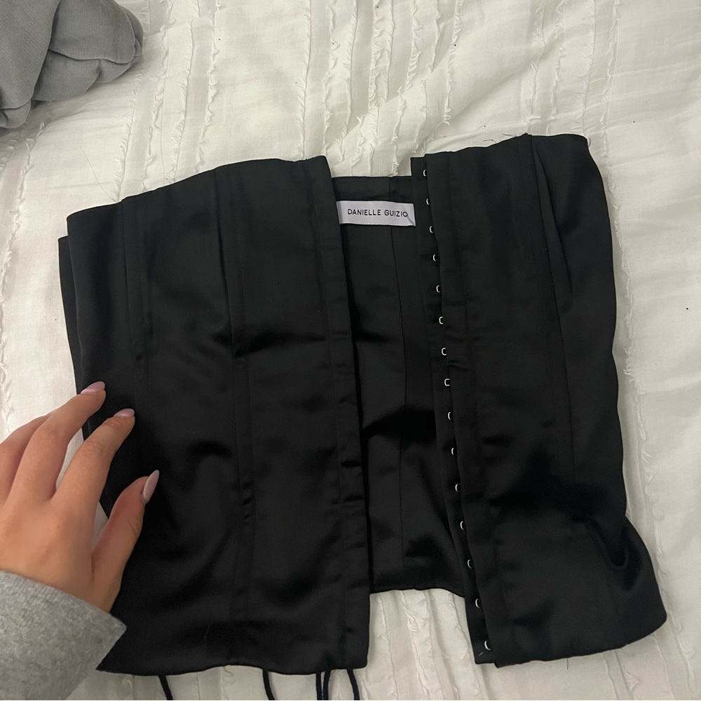 Danielle guizio black corset